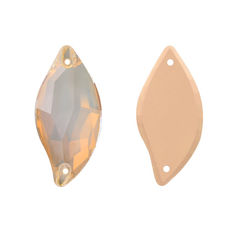 Silk AM Diamond Leaf Shape High Quality Glass Sew-on Rhinestones