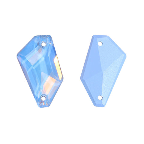 Light Sapphire AM De-Art Shape High Quality Glass Sew-on Rhinestones