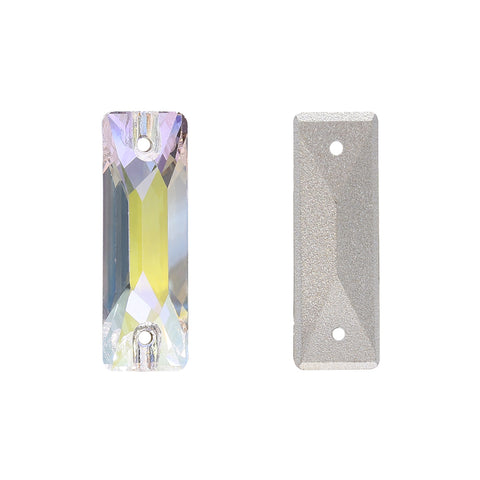 Crystal Transmission Cosmic Baguette Shape High Quality Glass Sew-on Rhinestones Secondary image