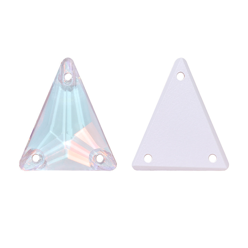 Slim Triangle Shape Crystal AM High Quality Glass Sew-on Rhinestones Secondary image