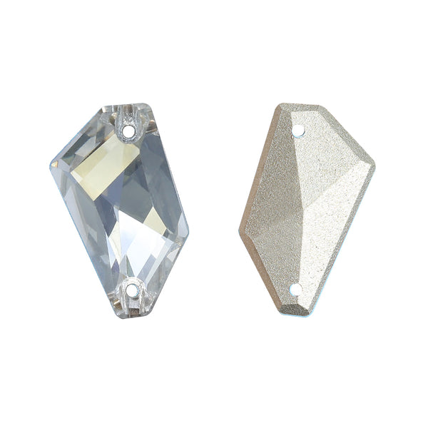 Silver Shade De-Art Shape High Quality Glass Sew-on Rhinestones WholesaleRhinestone
