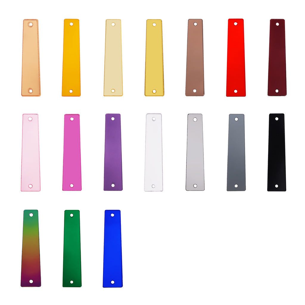 Strip Shape Multi Colors Acrylic Sew-on Mirror For Dance Costume WholesaleRhinestone