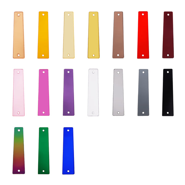 Strip Shape Multi Colors Acrylic Sew-on Mirror For Dance Costume WholesaleRhinestone
