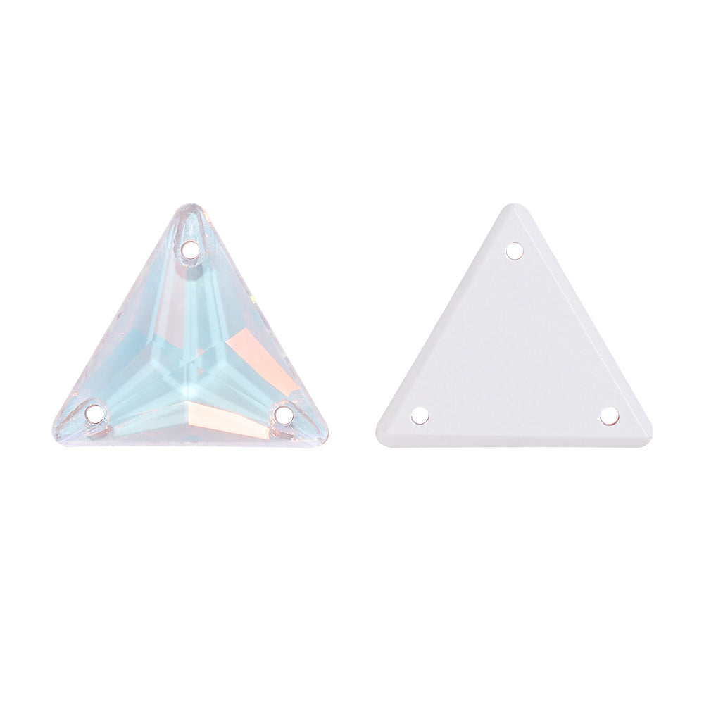 Crystal AM Triangle Shape High Quality Glass Sew-on Rhinestones Secondary image
