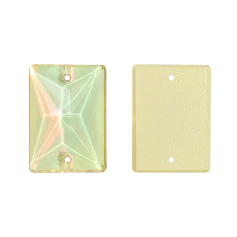 Jonquil Am Rectangle Shape High Quality Glass Sew-On Rhinestones Sekundär produktbild