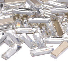 Crystal Cosmic Baguette Shape High Quality Glass Beveled Flat Back Rhinestones
