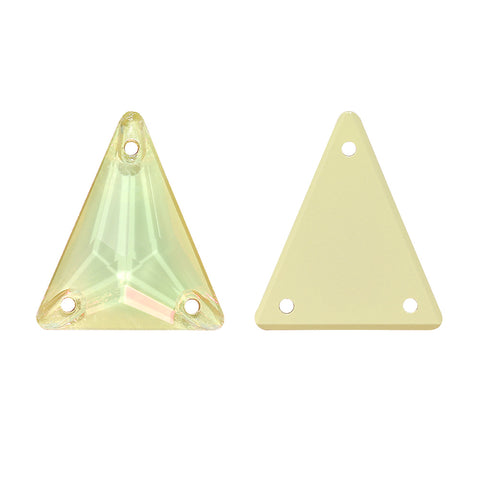 Slim Triangle Shape Jonquil AM Högkvalitativ glas Sew-on Rhinestones Sekundär produktbild