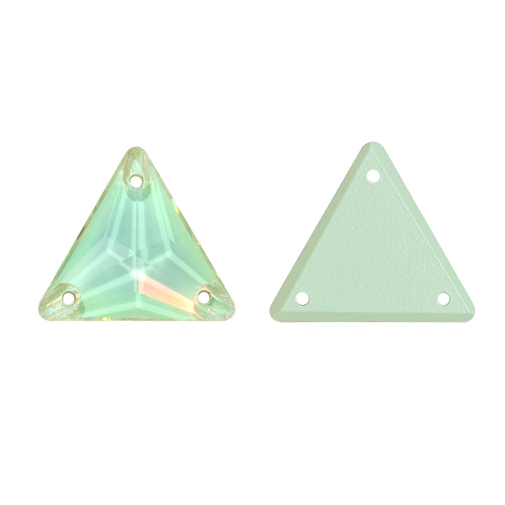 Light Azore AM Triangle Shape High Quality Glass Sew-on Rhinestones Secondary image