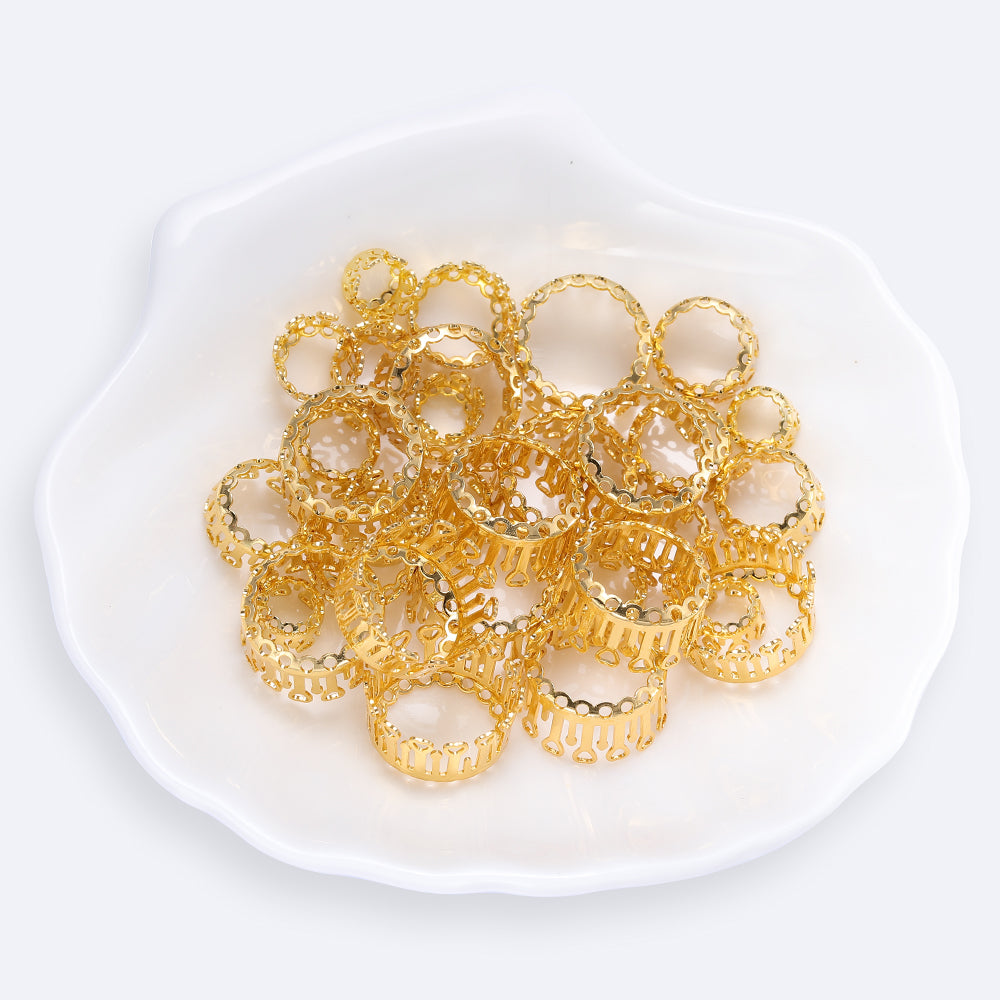 Round Shape High-Quality Sew-on Nest Hollow Claw For Rhinestone Claw settings