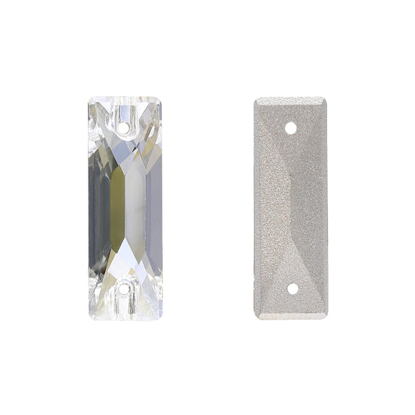 Silver Shade Cosmic Baguette Shape High Quality Glass Sew-on Rhinestones WholesaleRhinestone