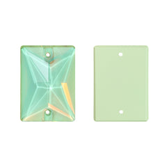Light Azore AM Rectangle Forma Rhinestones de costura de vidrio de alta calidad