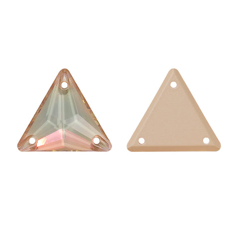 Silk AM Triangle Shape High Quality Glass Sew-on Rhinestones