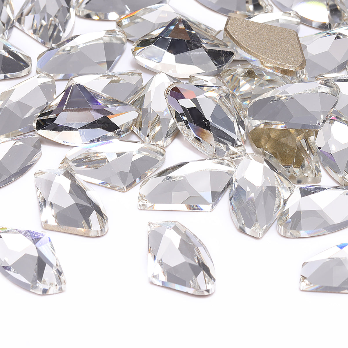 Crystal Galactic Shape High Quality Glass Beveled Flat Back Rhinestones WholesaleRhinestone