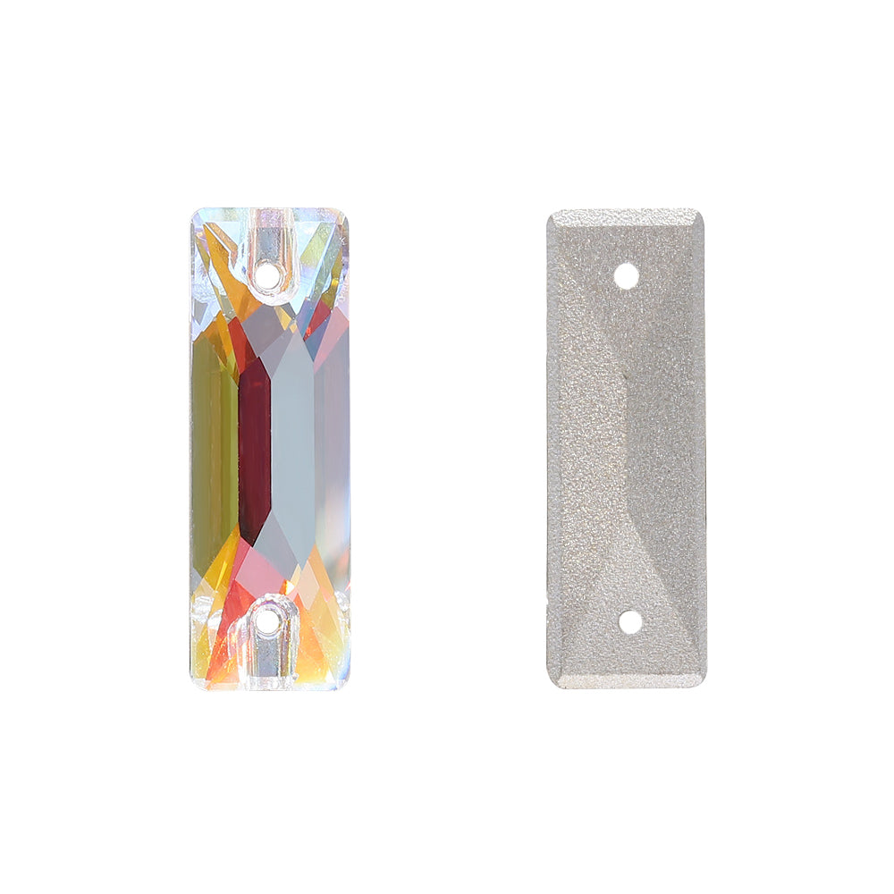 Light Crystal AB Cosmic Baguette Shape High Quality Glass Sew-on Rhinestones WholesaleRhinestone