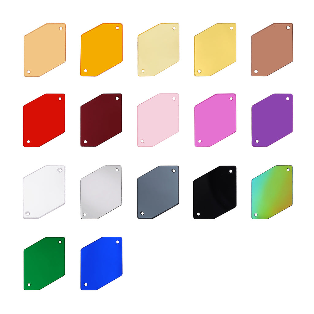 Cosmic Shape Multi Colors Acrylic Sew-on Mirror For Dance Costume WholesaleRhinestone