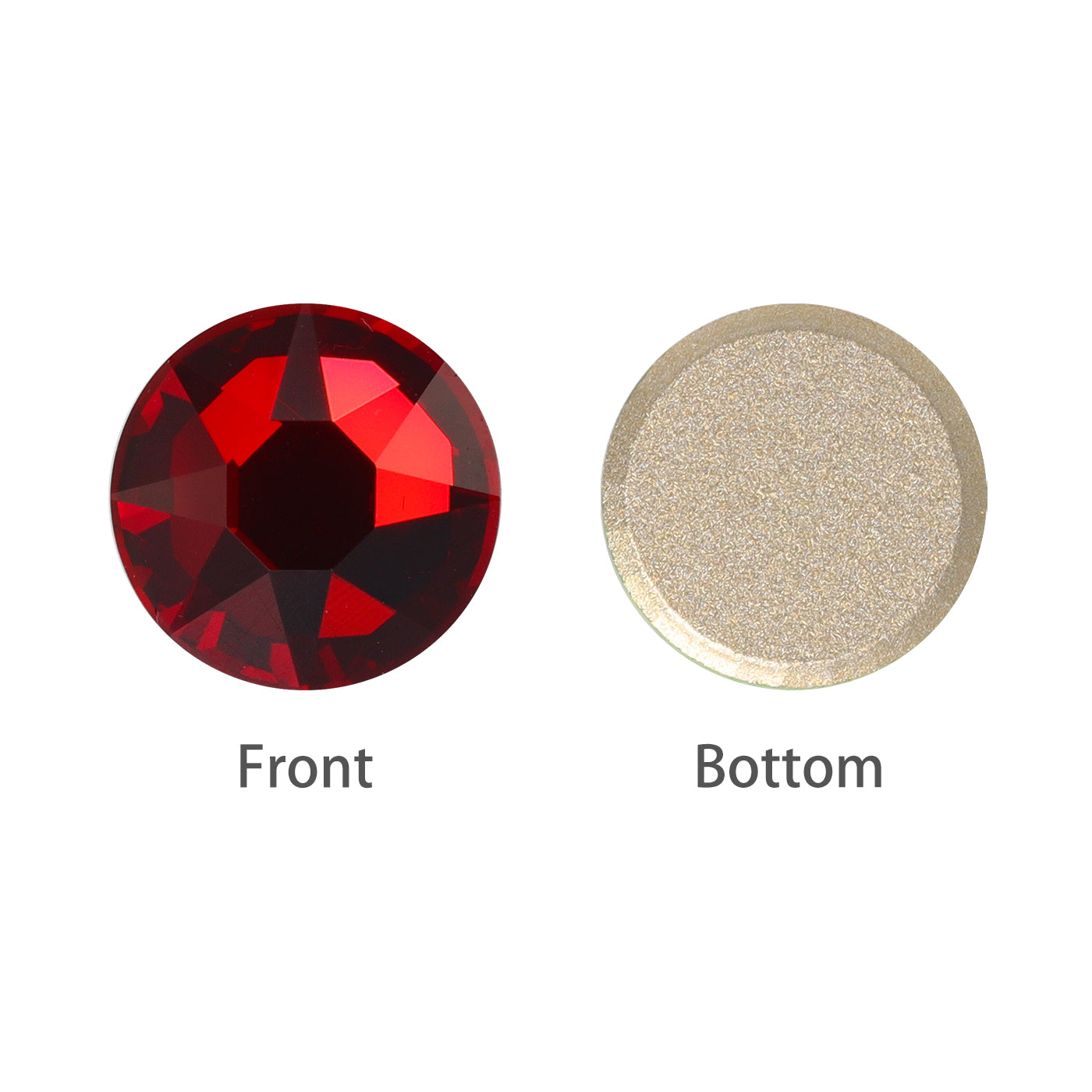 Siam XIRIUS Round Shape High Quality Glass Beveled Flat Back Rhinestones WholesaleRhinestone