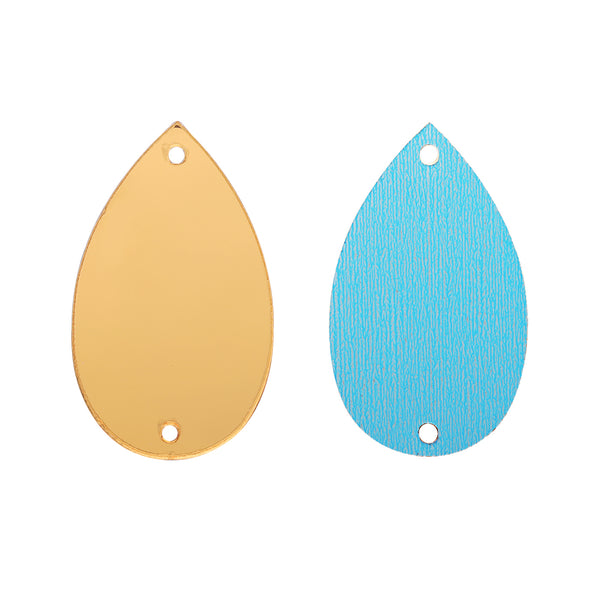 Drop Shape Multi Colors Acrylic Sew-on Mirror For Dance Costume WholesaleRhinestone