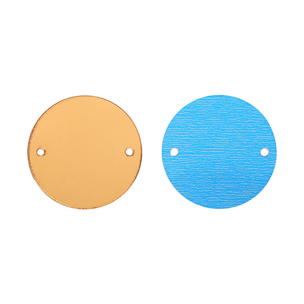Round  Shape Multi Colors Acrylic Sew-on Mirror For Dance Costume WholesaleRhinestone