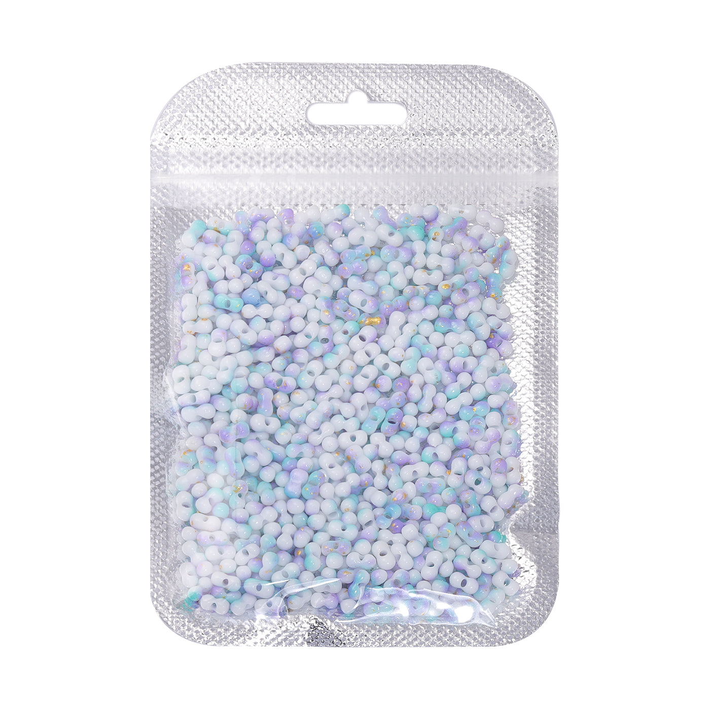 RNB007 Rainbow Effect Peanut Beads Shape Glass Seed Beads WholesaleRhinestone