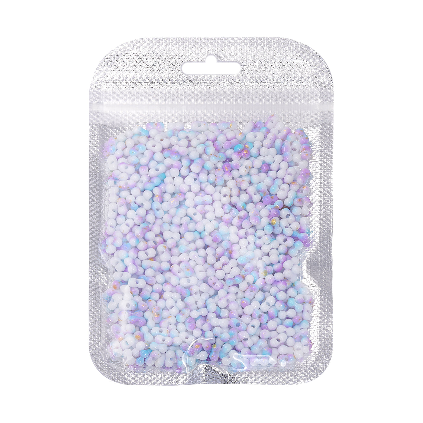 RNB008 Rainbow Effect Peanut Beads Shape Glass Seed Beads WholesaleRhinestone