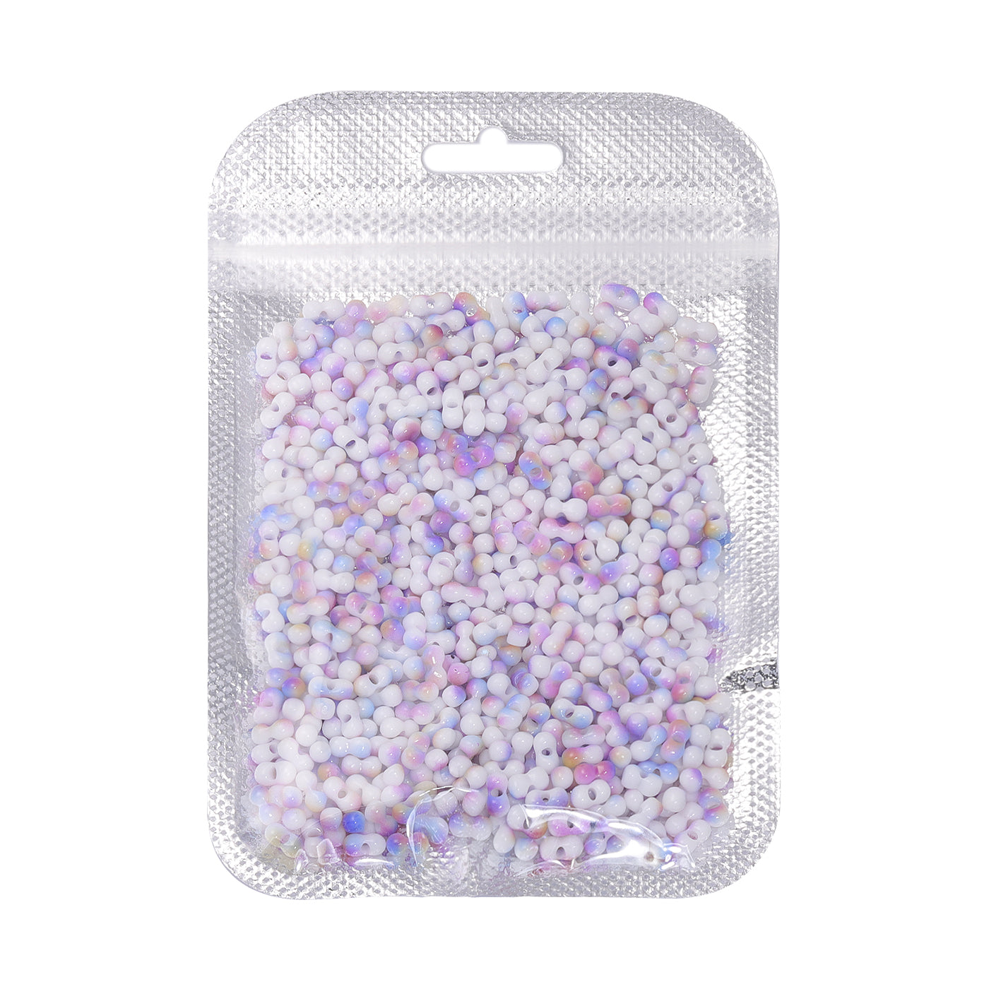 RNB009 Rainbow Effect Peanut Beads Shape Glass Seed Beads WholesaleRhinestone