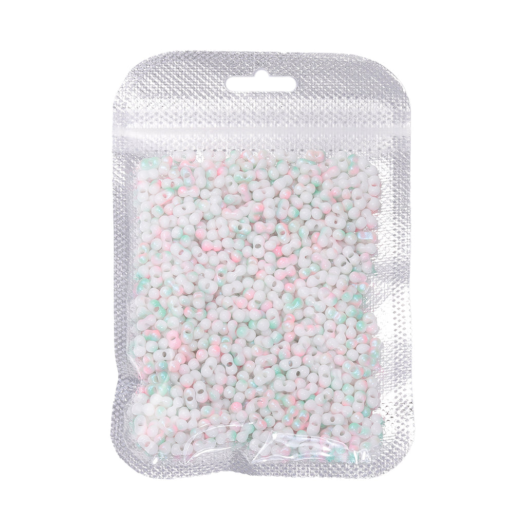 RNB011 Rainbow Effect Peanut Beads Shape Glass Seed Beads WholesaleRhinestone