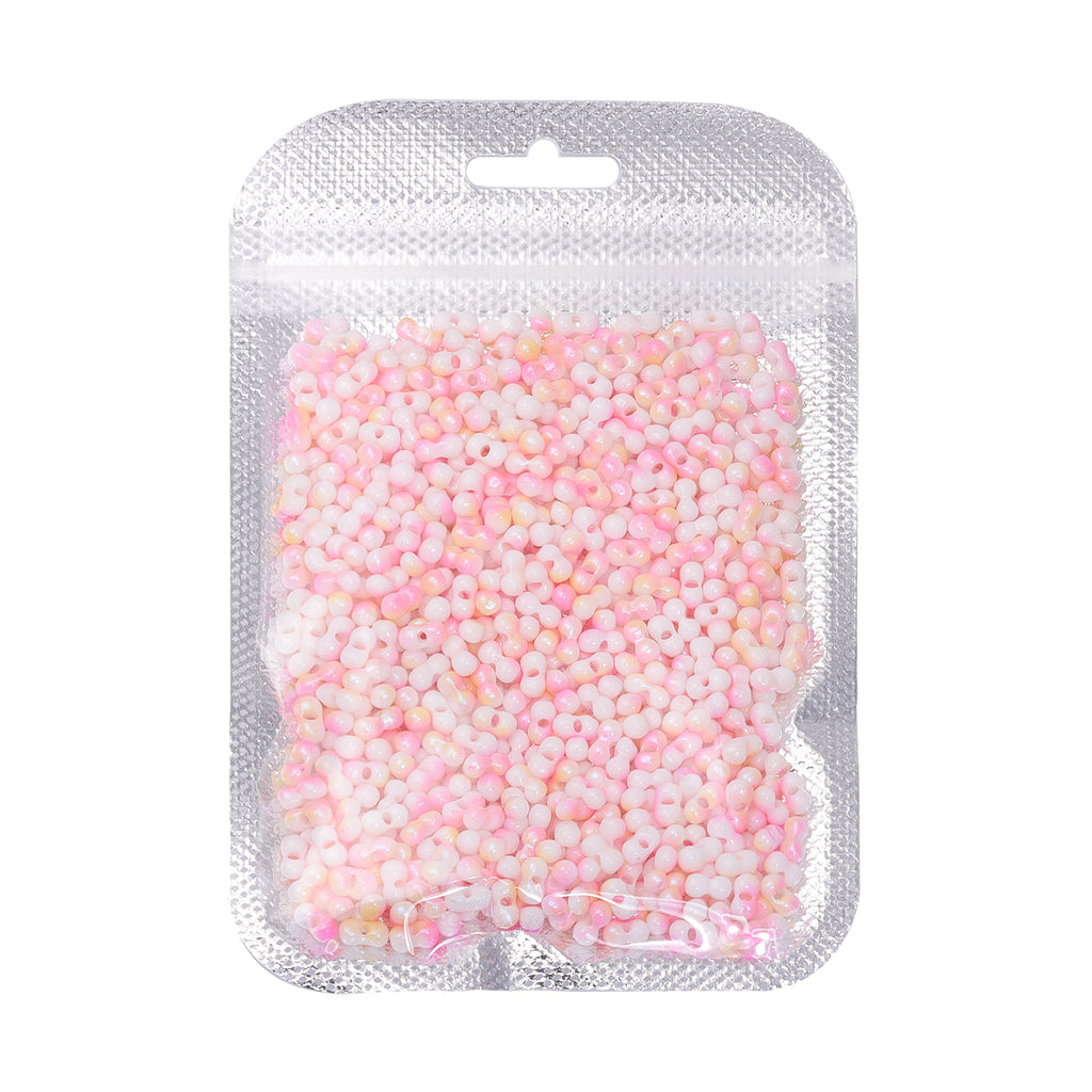 RNB013 Rainbow Effect Peanut Beads Shape Glass Seed Beads WholesaleRhinestone