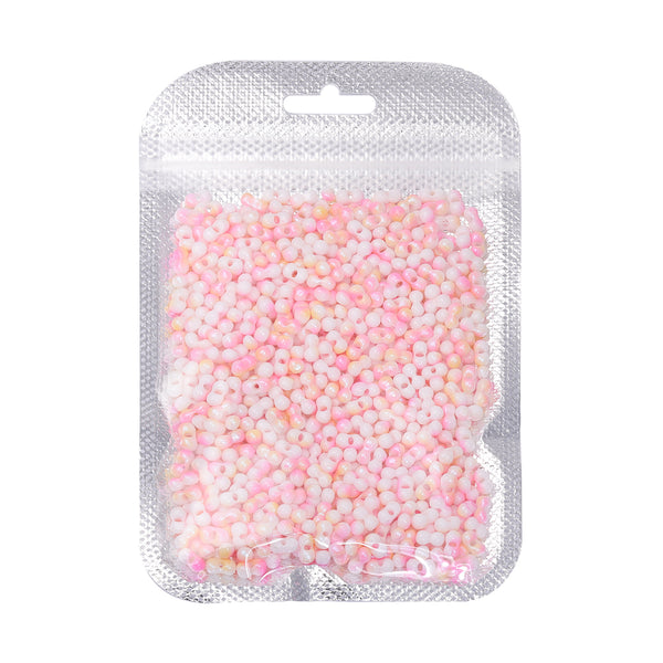 RNB013 Rainbow Effect Peanut Beads Shape Glass Seed Beads WholesaleRhinestone
