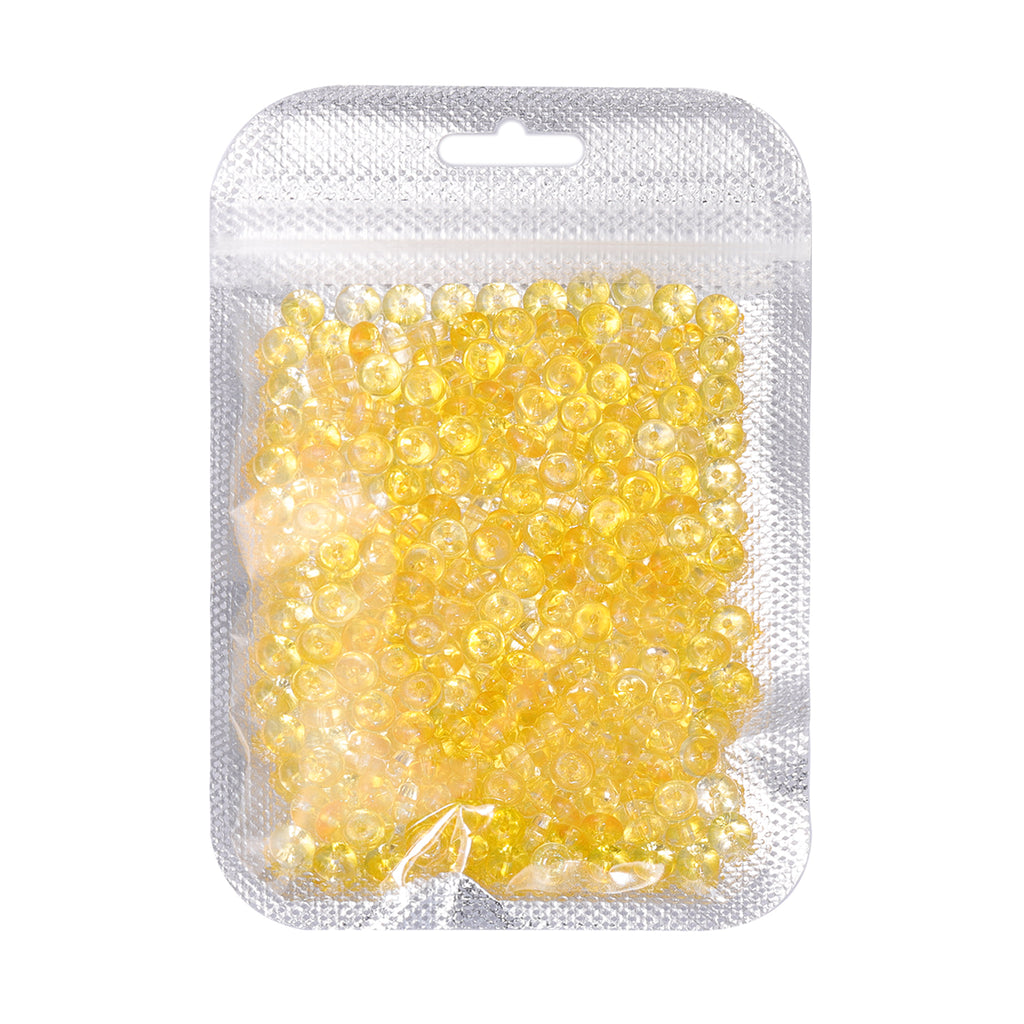TMTG004 Transparent Candy Series Lucky Buckle Shape Glass Seed Beads