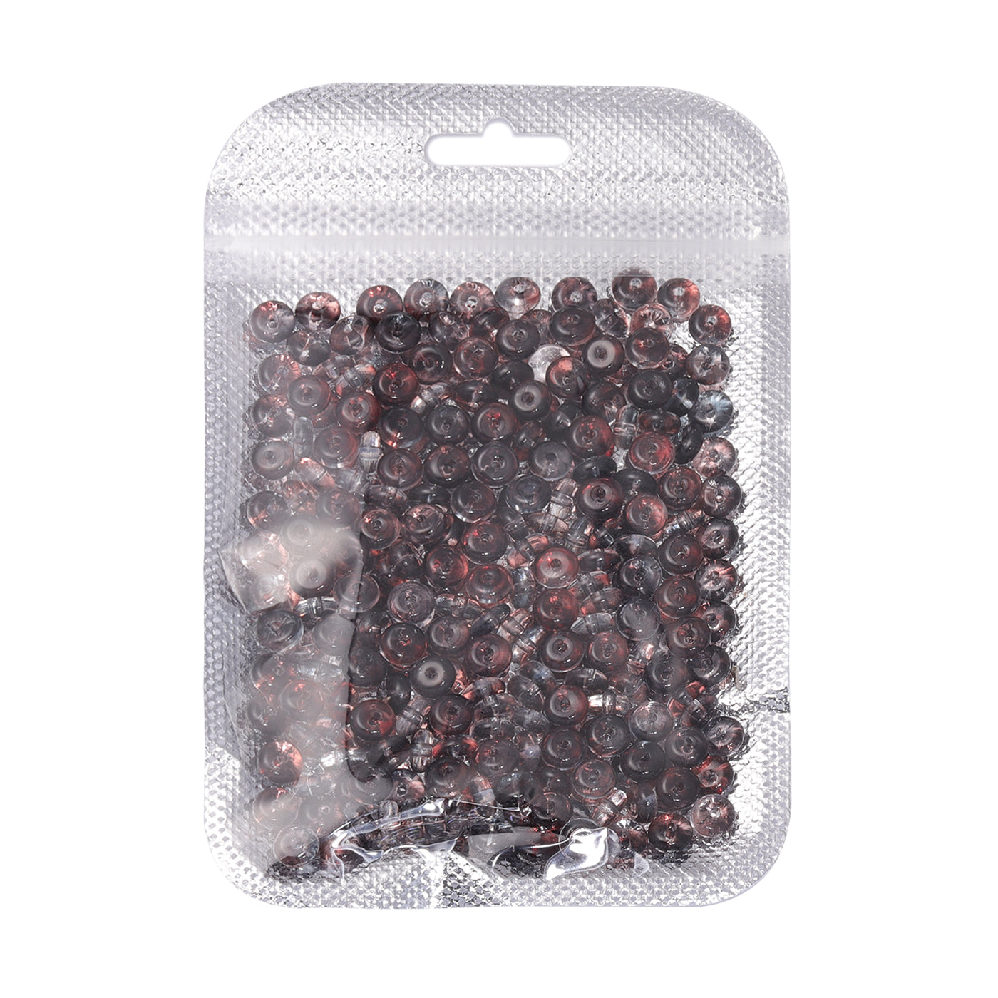 TMTG008 Serie de dulces transparentes Lucky Buckle Shape Geads de semillas de vidrio