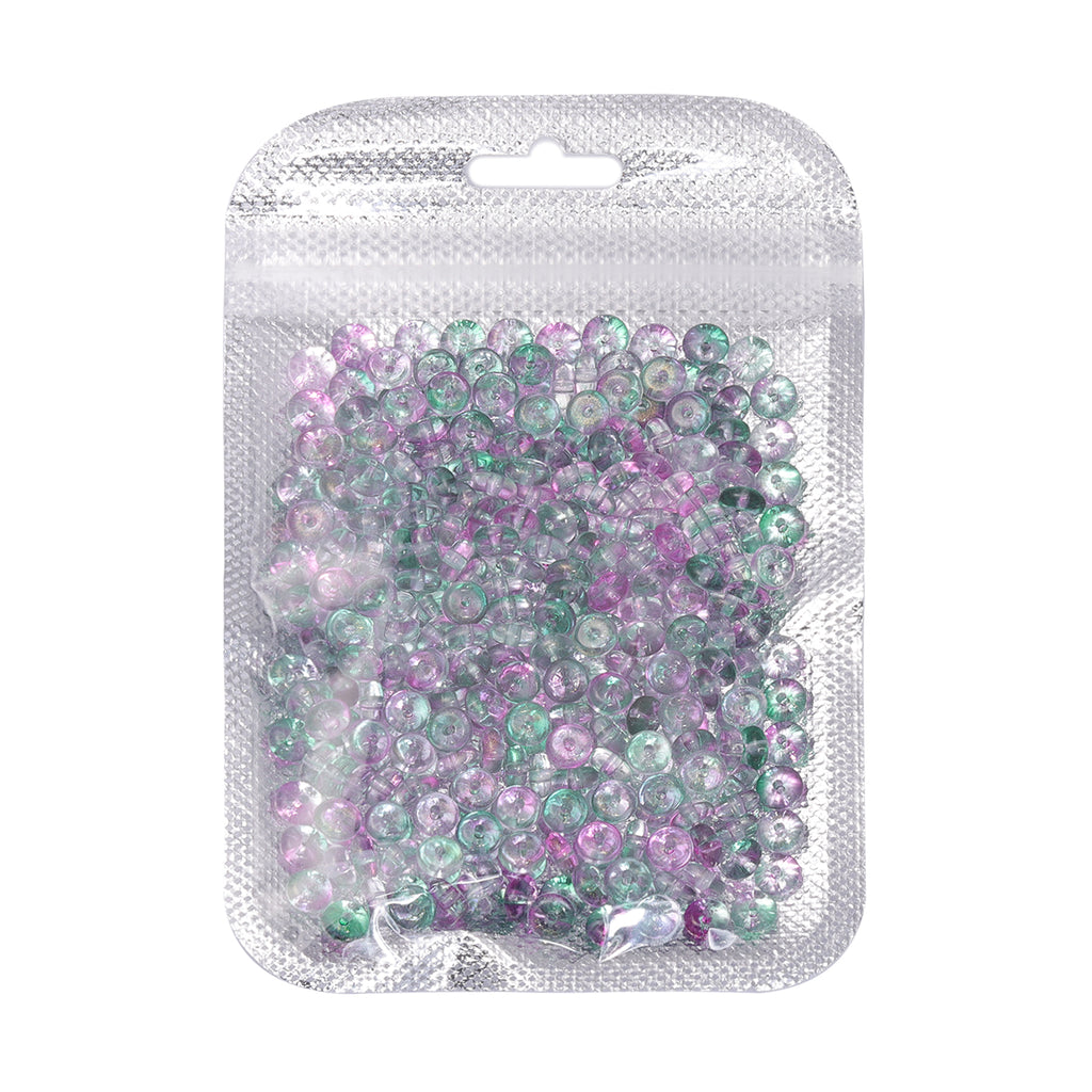 TMTG011 Transparent Candy Series Lucky Buckle Shape Glass Seed Beads WholesaleRhinestone