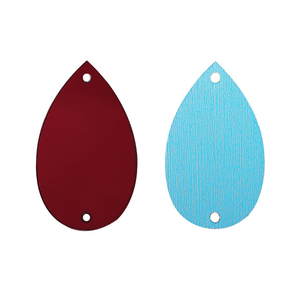 Drop Shape Multi Colors Acrylic Sew-on Mirror For Dance Costume WholesaleRhinestone