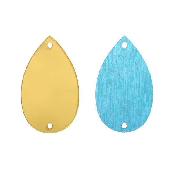 Drop Shape Multi Colors Acrylic Sew-on Mirror For Dance Costume WholesaleRhinestone