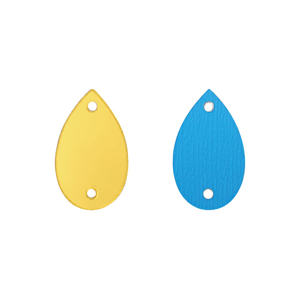 Drop Shape Multi Colors Acrylic Sew-on Mirror For Dance Costume WholesaleRhinestone
