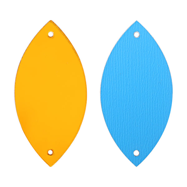 Navette  Shape Multi Colors Acrylic Sew-on Mirror For Dance Costume WholesaleRhinestone