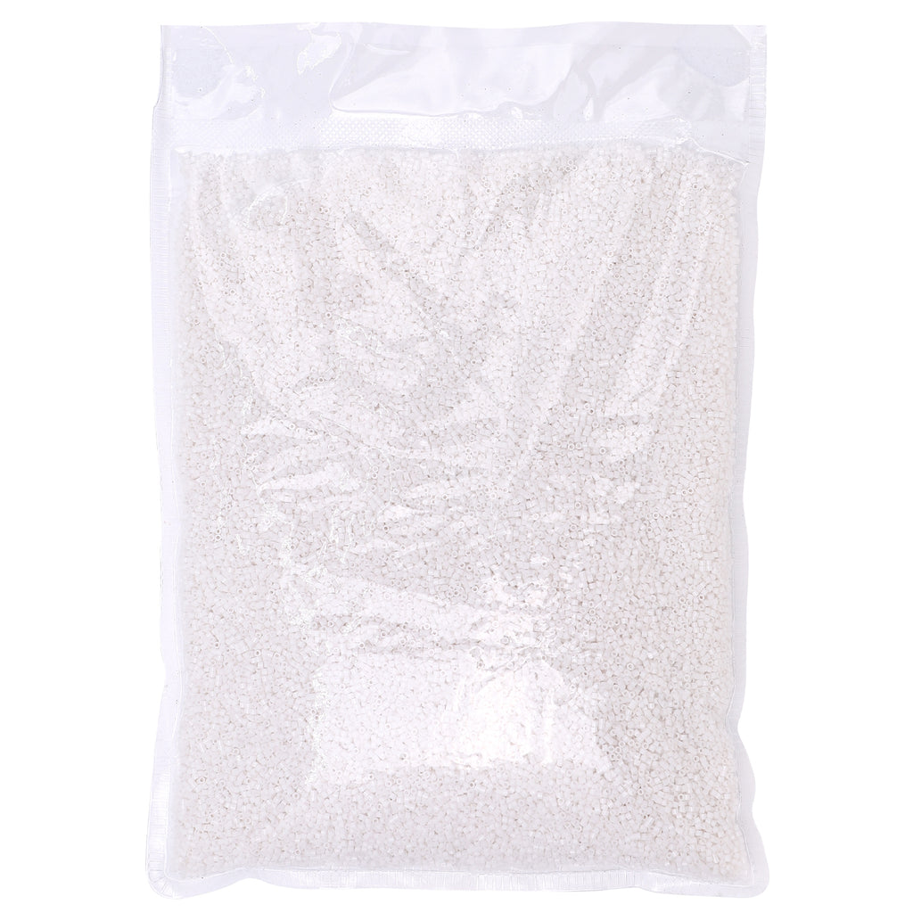 Opaque White Color Hight Quality Glass Cylinder Seed Beads 1.6 MM Size BS1005 WholesaleRhinestone