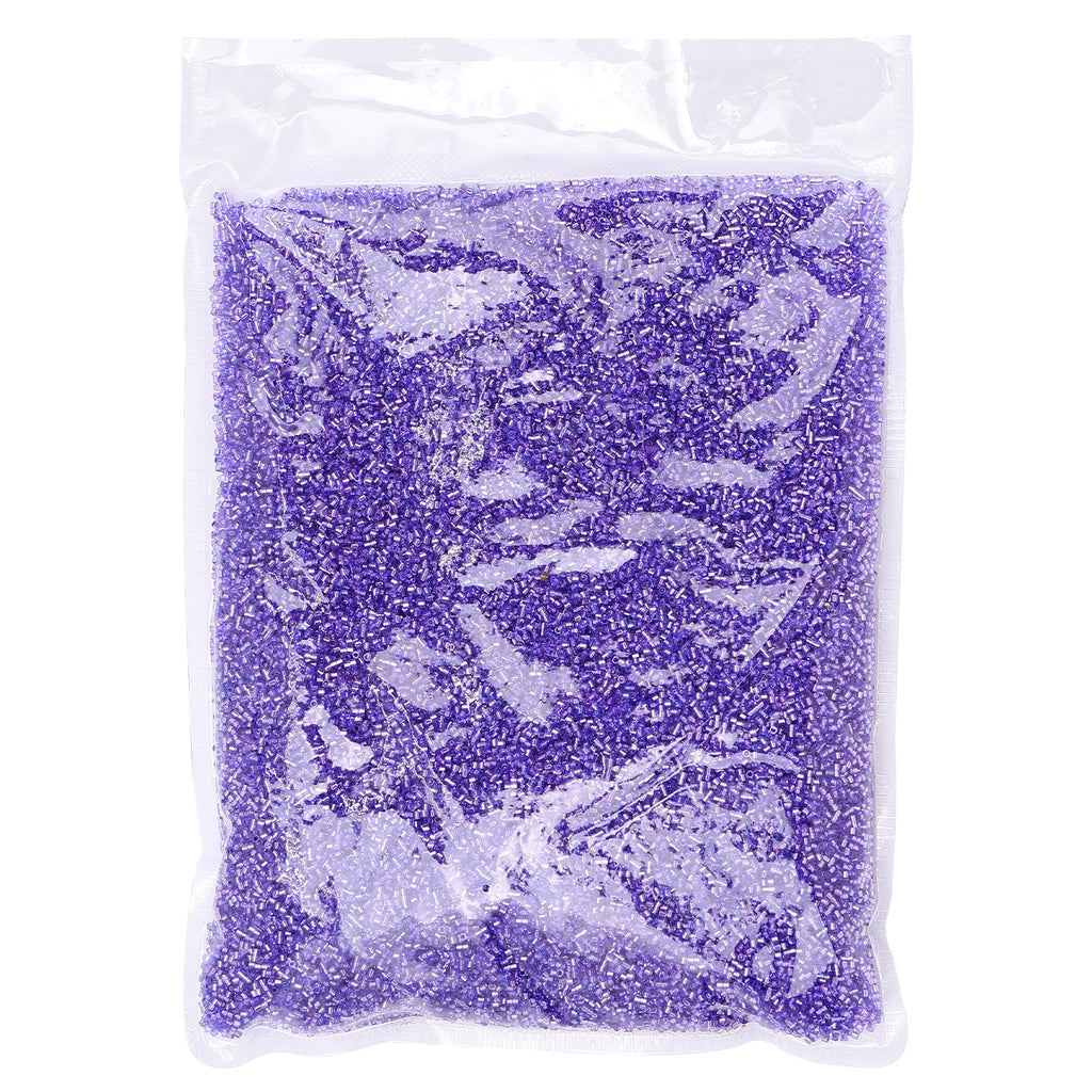 Transparent Silver-lined Purple Color Hight Quality Glass Cylinder Seed Beads 1.6 MM Size GY2009 WholesaleRhinestone