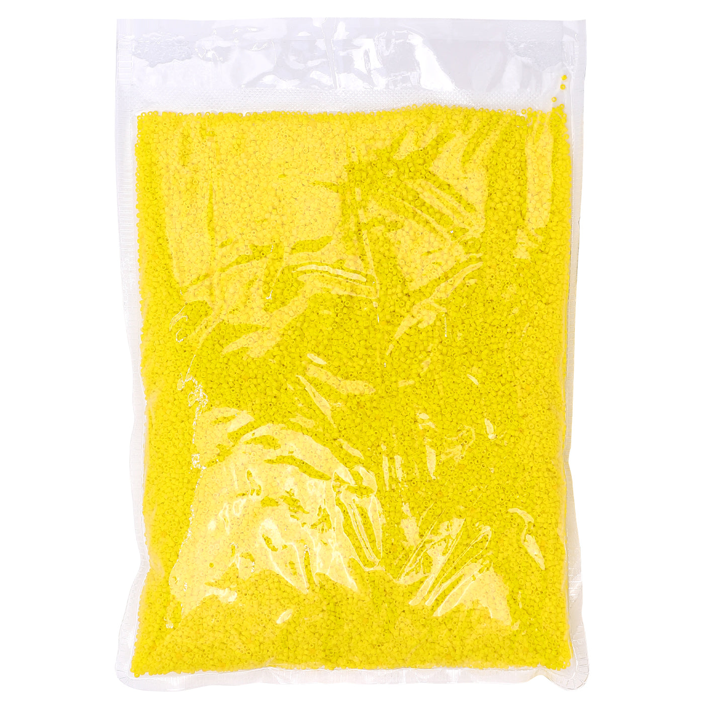 Opaque Frost Bright Yellow Color Hight Quality Glass Cylinder Seed Beads 1.6 MM Size BS1007
