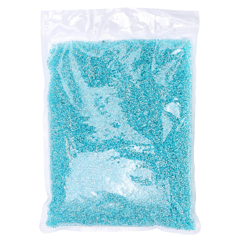 Transparent Silver-lined Aquamarine Color Hight Quality Glass Cylinder Seed Beads 1.6 MM Size GY2001 WholesaleRhinestone