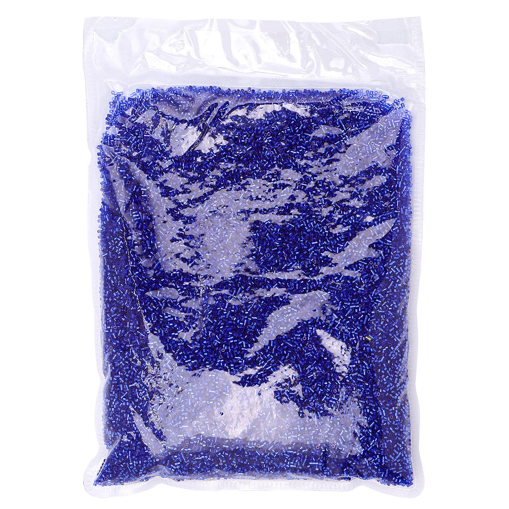 Transparent Silver-lined Sapphire Color Hight Quality Glass Cylinder Seed Beads 1.6 MM Size GY2002 WholesaleRhinestone