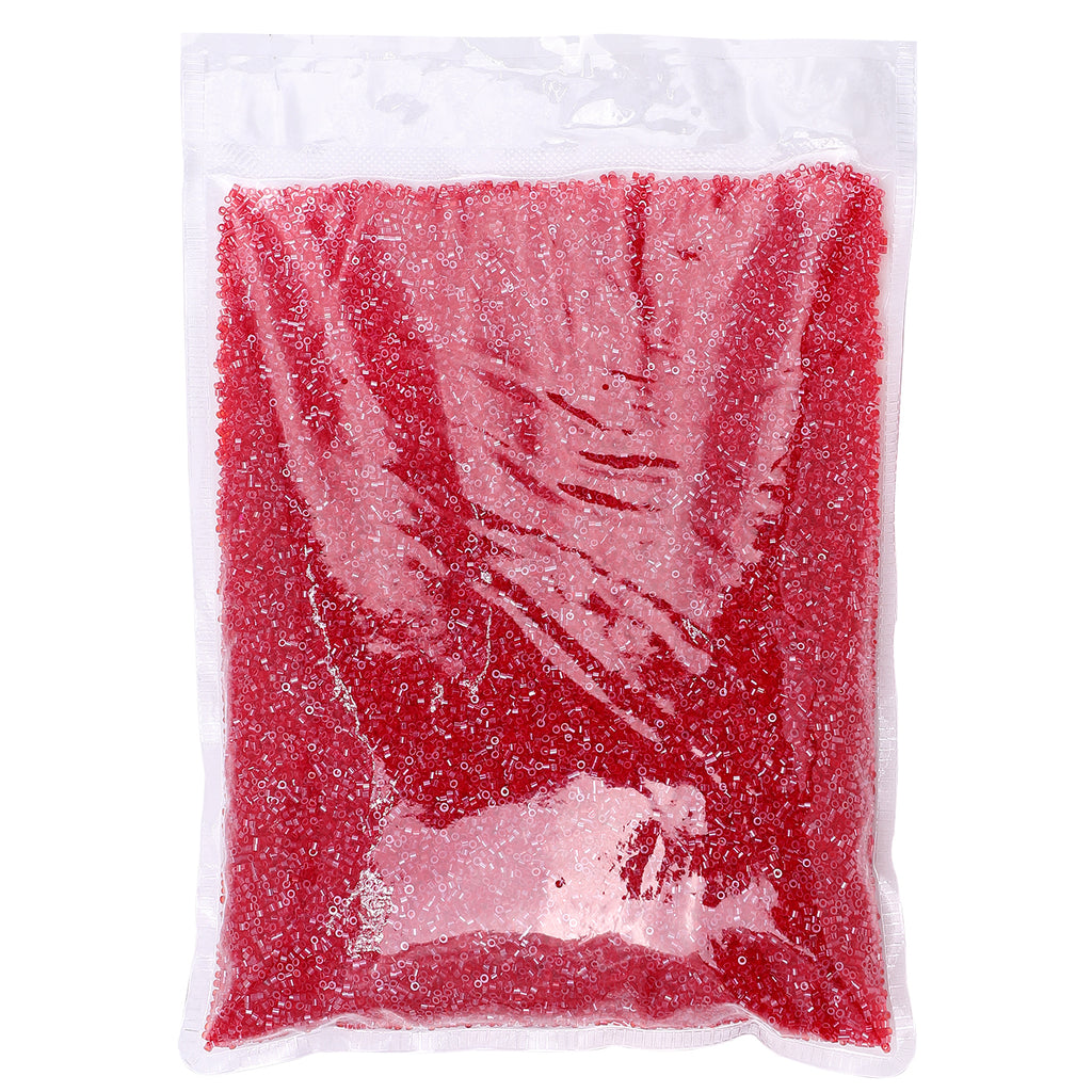 Transparent Luster Light Red Color Hight Quality Glass Cylinder Seed Beads 1.6 MM Size BS1017 WholesaleRhinestone