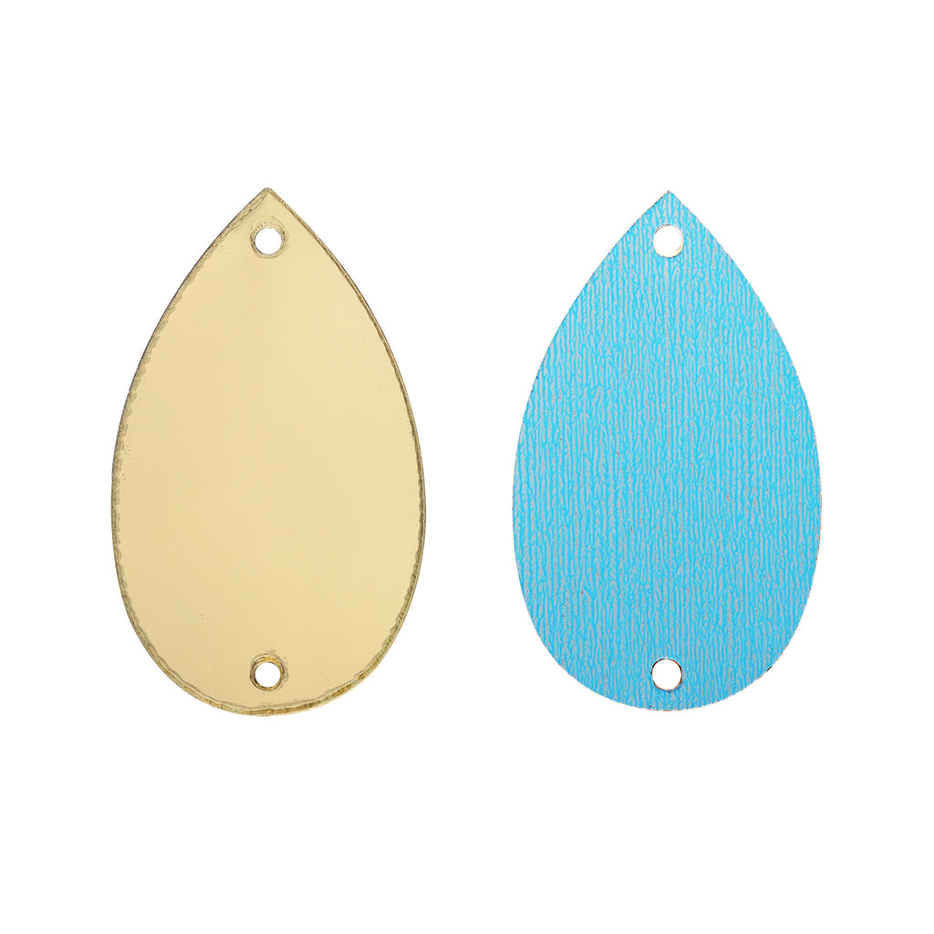 Drop Shape Multi Colors Acrylic Sew-on Mirror For Dance Costume WholesaleRhinestone