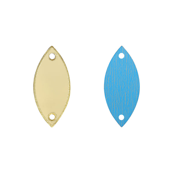 Navette  Shape Multi Colors Acrylic Sew-on Mirror For Dance Costume WholesaleRhinestone