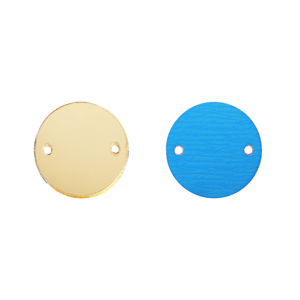 Round  Shape Multi Colors Acrylic Sew-on Mirror For Dance Costume WholesaleRhinestone