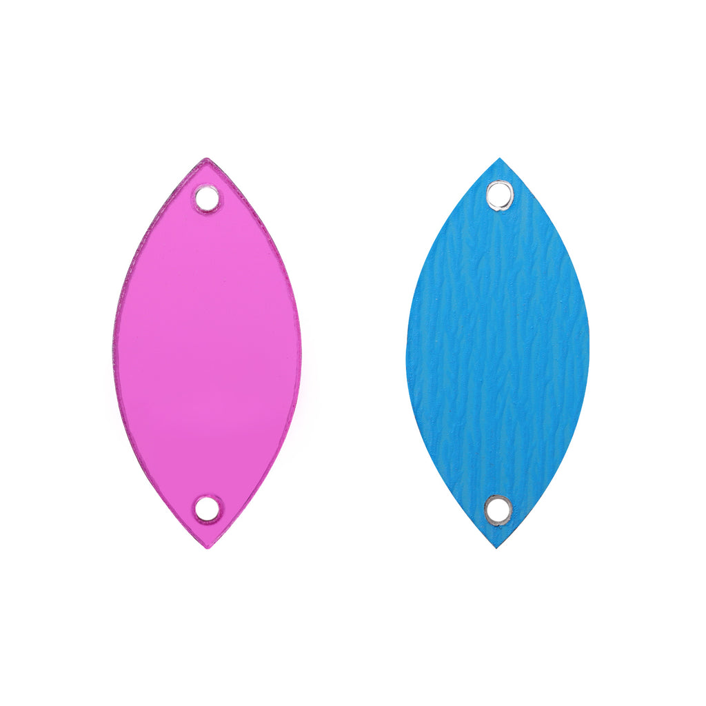 Navette  Shape Multi Colors Acrylic Sew-on Mirror For Dance Costume WholesaleRhinestone