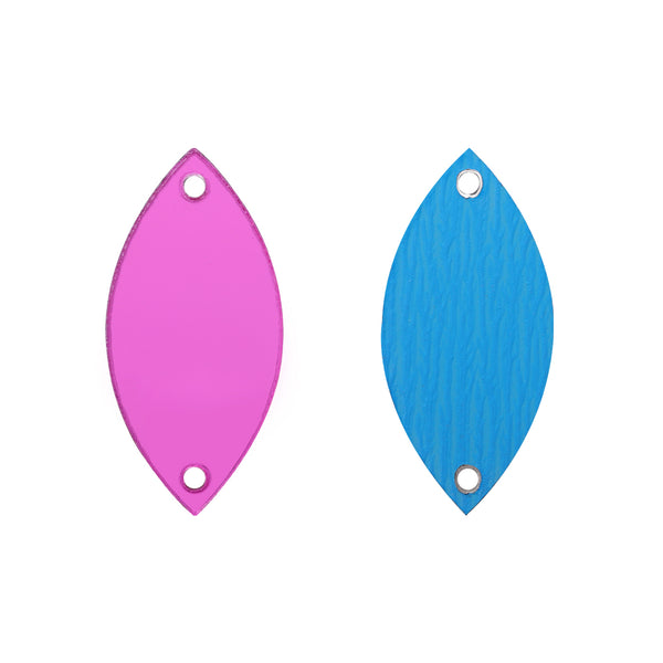 Navette  Shape Multi Colors Acrylic Sew-on Mirror For Dance Costume WholesaleRhinestone