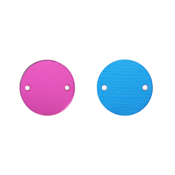 Round  Shape Multi Colors Acrylic Sew-on Mirror For Dance Costume WholesaleRhinestone