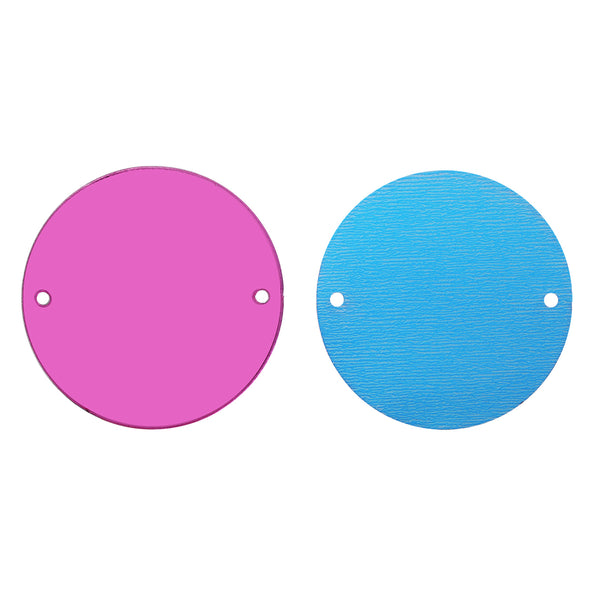 Round  Shape Multi Colors Acrylic Sew-on Mirror For Dance Costume WholesaleRhinestone