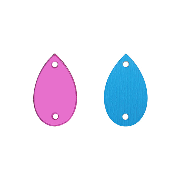 Drop Shape Multi Colors Acrylic Sew-on Mirror For Dance Costume WholesaleRhinestone