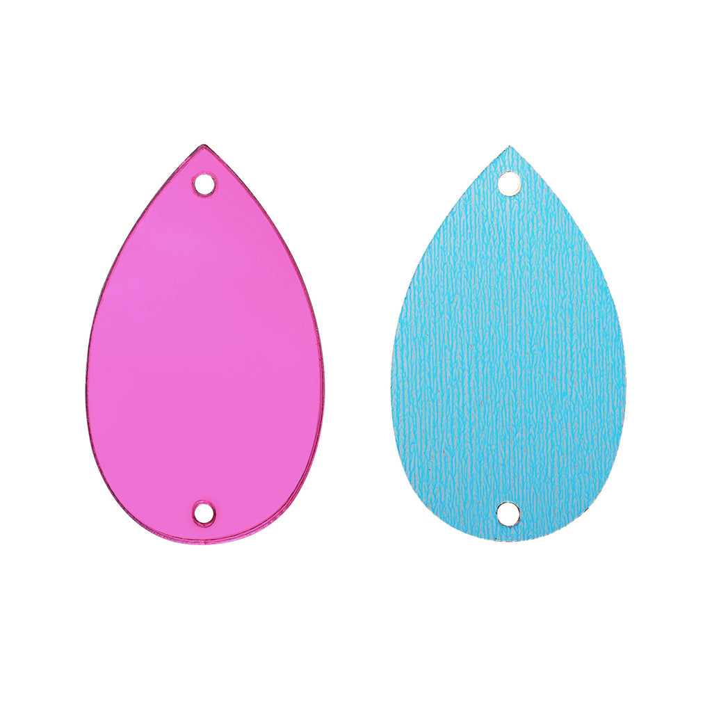Drop Shape Multi Colors Acrylic Sew-on Mirror For Dance Costume WholesaleRhinestone
